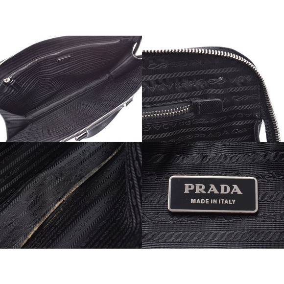 Prada Black Saffiano Business Bag Briefcase Document - Picture 9 of 9